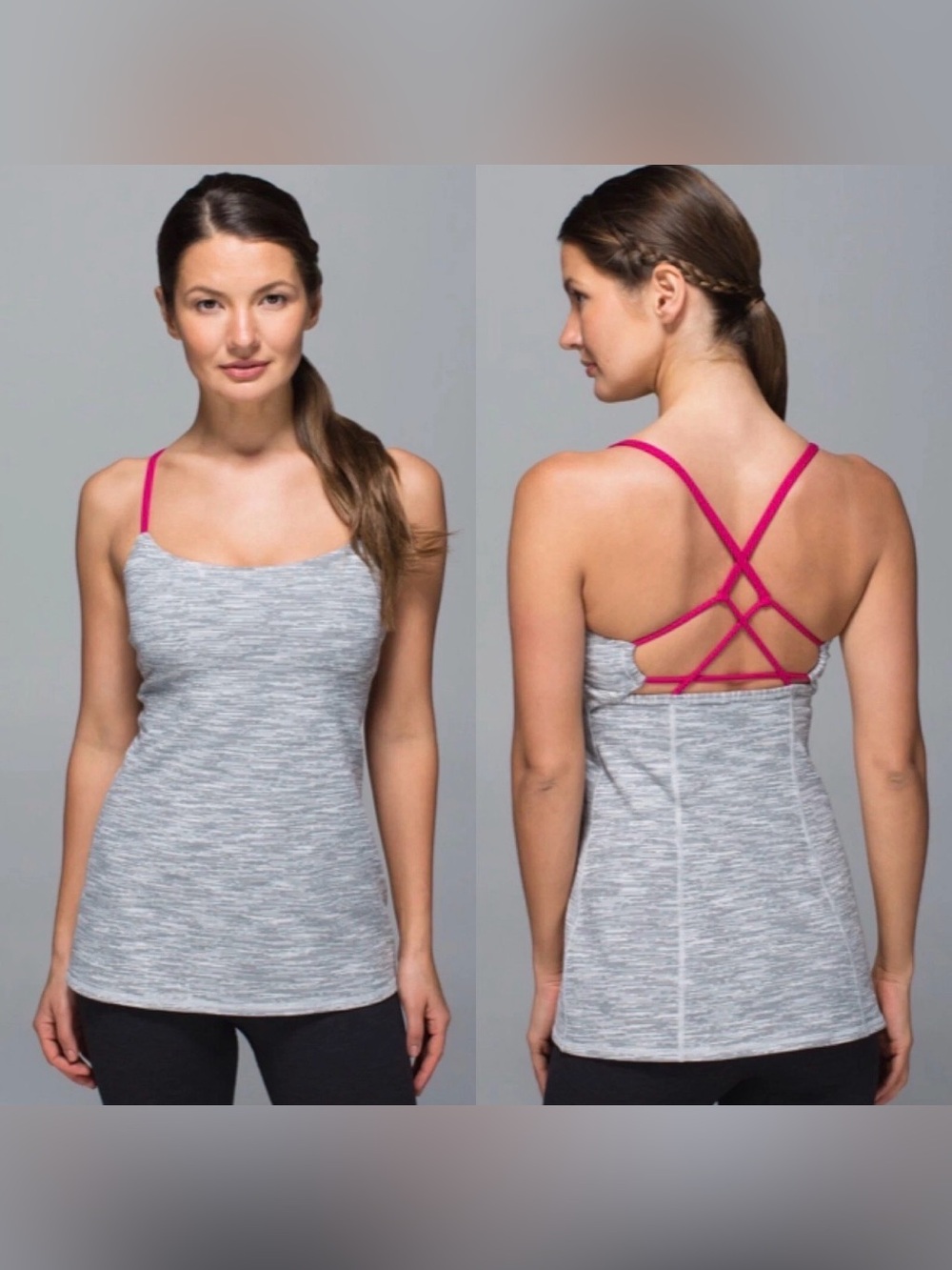 Lululemon Dancing Warrior Top *Wee Are From Space Silver Jeweled Magenta*